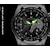 abordables Relojes de Cuarzo-FNGEEN Hombre Relojes de cuarzo Lujo Esfera Grande Moda Reloj de Muñeca Luminoso Calendario IMPERMEABLE Correa de acero inoxidable Reloj
