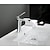 baratos Clássico-Cachoeira torneira do lavatório do banheiro bico de 4,7 &quot;, lavatório mono torneiras de manípulo único banheiro com mangueira quente e fria, vaso monobloco água latão torneira deck montado