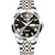 baratos Relógios Quartz-olevs 9931 quartzo calendário duplo de diamante de luxo mostrador relógios de pulso masculinos negócios pulseira de aço inoxidável relógio à prova dwaterproof água