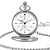 お買い得  懐中時計-チェーン付きメンズヴィンテージ懐中時計シンプルな絶妙な研磨ラウンドウォッチポケットペンダント時計ギフト男性女性