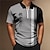 voordelige 3D-ritspolo-Voor heren POLO Shirt Polo met rits Golfshirt Kokosnootboom Gestreept Grafische prints Geometrie Strijkijzer Zwart Wit Geel Leger Groen Rood Buiten Straat Korte Mouw Vetoketju Afdrukken Kleding