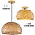 economico Luci a sospensione-creativo fatto a mano tessitura di bambù vento naturale lampadario a soffitto e27 / e26 base illuminazione a soffitto lampada a sospensione adatta per studio caffetteria ristorante rar ac110v ac220v