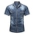זול חולצות ג&#039;ינס לגברים-בגדי ריקוד גברים חולצה חולצה עם כפתורים חולצת קיץ חולצת ג&#039;ינס חולצת צ&#039;מברי פול אפור כהה כחול בהיר שרוולים קצרים אחיד צווארון מתקפל קזו&#039;אל יומי כפתור למטה ביגוד כותנה ג&#039;ינס אופנתי סגנון רחוב קלסי