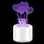 abordables Répulsifs électriques contre les moustiques-Romantique amour 3d acrylique lampe à led pour la maison enfants veilleuse lampe de table fête d&#039;anniversaire décor saint valentin lampe de chevet
