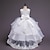 olcso Ruhák-határokon átnyúló népszerű gyerekruha külkereskedelmi hálós hercegnő bolyhos esküvői ruha köröm gyöngy húzza farkú hosszú ruha lány estélyi ruha