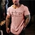 cheap Men&#039;s Graphic T Shirt-Heart White Pink Light Brown T shirt Tee Casual Style Men&#039;s Graphic Cotton Blend Shirt Sports Lightweight Shirt Short Sleeve Comfortable Tee Casual Holiday Summer Fashion Designer Clothing S M L XL
