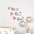 cheap Decorative Wall Stickers-Red lilies Family Proverbs Removable Decorative Wall Stickers Decoration Living Room Bedroom Children&#039;s Room Study Background Wall Stickers