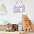 お買い得  彫像-創造的なカラフルな印刷木製猫看板装飾ペット ショップ ホーム中庭室内装飾ぶら下げ装飾ぶら下げ装飾