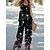 cheap Women&#039;s Two Piece Set-Women&#039;s Loungewear Sets Fashion Casual Comfort Flower Polyester Street Daily Date Crew Neck Breathable Sleeveless Pant Summer Spring Black Blue