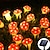 ieftine Fâșii LED-lumini solare cu ciuperci ghirlande de vacanță 7m-50led-uri 6.5m-30led-uri în aer liber lumini ciuperci rezistente la apă petrecere de Crăciun nuntă grădină decor gazon