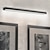 Χαμηλού Κόστους Led Φώτα Μακιγιάζ-καθρέφτης ματ led φωτιστικό νεσεσέρ μοντέρνο μαύρο ασημί μινιμαλιστικό φωτιστικό μπάνιου αλουμίνιο αδιάβροχο ip20 40cm 70cm 110-240v