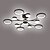 abordables Luces de techo regulables-luz colgante led regulable diseño sputnik formas geométricas ajustables montaje empotrado luces de techo 10 luces 39 &quot;candelabros colgantes para sala comedor cocina 220-240v