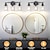 tanie Lampy kosmetyczne-oświetlenie łazienki oświetlenie w łazience 3 światła oświetlenie kinkietu szczotkowanego mosiądzu oświetlenie łazienki z przezroczystym szklanym kloszem łazienka kinkiet kinkiet kinkiet do lustra w