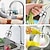 olcso Fürdőszobai mosdócsapok-3 üzemmódú konyhai mosogató csaptelep fejcsere, 360 fokos csaptelep perlesztő permetező tartozék, csap tartozékok víztakarékos hosszabbító fúvóka csatlakozó adapter
