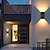 billiga Utomhuslampetter-2st solar utomhus smart vägglampa ip65 vattentät belysning för balkong staket trappa väg bakgårdar lampa trädgård dekoration gata led solar nattlampa 2/4 st
