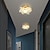 Недорогие Встраиваемые и полунавесные крепления-светодиодный потолочный светильник 19см цветочный дизайн 1-светильник из металла светодиодные светильники скрытого монтажа из металла современный стиль окрашенная отделка для коридора 110-240В