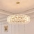 billige Vedhængslys-krystal lysekrone moderne luksus krystal lysekrone ring blomst krystal hængende lysekrone ring velegnet til stue spisestue soveværelse dekoration loftslampe