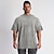 ieftine Tricouri casual pentru bărbați-Bărbați Tricou Cămașă supradimensionată Simplu Stil Nautic Casual Concediu Manșon scurt Îmbrăcăminte Sport Modă Ușor Muşchi