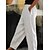 cheap Pants-Women&#039;s Pants Trousers Faux Linen White Fashion Side Pockets Casual Weekend Ankle-Length Plain Comfort S M L XL XXL