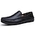 cheap Men&#039;s Slip-ons &amp; Loafers-Men&#039;s Loafers &amp; Slip-Ons Moccasin Penny Loafers Slip-on Sneakers Cycling Shoes Walking Business Casual Daily Office &amp; Career Leather Cowhide Breathable Loafer Light Yellow Black Blue Summer Spring