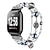 cheap Fitbit Watch Bands-Smart Watch Band Compatible with Fitbit Versa 2 / Versa Lite / Versa SE / Versa Alloy Beaded Smartwatch Strap Bling Diamond Beaded Women Men Jewelry Bracelet Replacement  Wristband