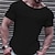 billige Casual T-shirts til mænd-Herre T-shirt Vanlig V-hals Gade Sport Kortærmet Tøj Mode Designer Afslappet Bekvem