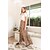cheap Skirts-Women&#039;s Swing Long Skirt Polyester Maxi Khaki Skirts Split Ends Print Casual Daily Fashion S M L