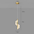 Недорогие Островные огни-светодиодный подвесной светильник спиральный прикроватный светильник для спальни 30 см, современный минималистский обеденный бар, регулируемая длинная линия, подвесной светильник, потолочный