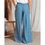 cheap Pants-Women&#039;s Wide Leg Pants Trousers Black White Blue Fashion Side Pockets Wide Leg Casual Daily Full Length Micro-elastic Plain Comfort S M L XL 2XL