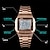 preiswerte Digitaluhr-Skmei 1381 Luxuriöse Herren-Armbanduhr, goldfarben, digitale Uhren, Edelstahl, Top-Marke, Relogio Masculino, Saatler Herrenuhr