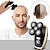billiga Rakning och hårborttagning-elektrisk huvudhårrakapparat LED-display ultimat sladdlös laddningsbar våt/torr vattentät rakhyvel för män med roterande blad nästrimmer
