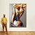 お買い得  ヌードアート-手描きの大きなセクシーな裸の背中の壁アート セクシーな女の子の女性のモダンな抽象的なヌード油絵キャンバス (フレームなし)