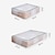 cheap Clothing &amp; Closet Storage-1PCS Large Transparent Flat Clothes Under The Bed A Storage Box For Dormitory Bedding A Waterproof Steel Frame Storage Box