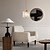 abordables Éclairages pour îlot-led suspensions îlot de cuisine lustres en cristal 1/3 tête ferme moderne foyer entrée luminaires plafond suspendu globe au-dessus de la table blanc chaud noir / or