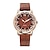 levne Quartz hodinky-jednoduché quartzové dámské hodinky kožený řemínek luxusní dámské hodinky kreativní studentské hodinky dámské hodiny