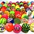 cheap Novelty Toys-20 pcs Assorted Colorful Bouncy Balls Bulk Mixed Pattern High Bouncing Balls For Kids Party Favors Prizes Birthdays Gift