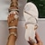 cheap Women&#039;s Slippers &amp; Flip-Flops-Women&#039;s Sandals Slippers Plus Size Outdoor Slippers Beach Slippers Outdoor Beach Solid Color Summer Rhinestone Flat Heel Vacation Casual Minimalism Faux Leather Loafer Silver Rose Gold Chocolate color
