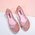 ieftine Sandale de Damă-sandale dama jeleuri pantofi pantofi confort zilnic plaja vara varf rotund plat sandale casual elegante albastru auriu argintiu roz verde sandale