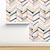 Χαμηλού Κόστους Γεωμετρική και λωρίδες ταπετσαρία-δροσερές ταπετσαρίες τοίχου τοιχογραφία γεωμετρική ταπετσαρία μινιμαλιστική ταπετσαρία ψαροκόκαλο μαύρη λευκή φλούδα και ραβδί αφαιρούμενη από pvc/βινύλιο αυτοκόλλητη 17,7&quot;x118&quot;(45cmx300cm)
