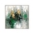 זול ציורים אבסטרקטיים-ציור שמן בעבודת יד קישוט אמנות קיר בד צבוע בעבודת יד מודרני ירוק מוזהב אבסטרקט לעיצוב הבית מגולגל ללא מסגרת ציור לא מתוח
