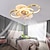 billige Loftsventilatorlamper-loftsventilator med lys dæmpbart cirkeldesign krystal 62cm 6 vindhastigheder moderne loftsventilator til soveværelse, stue app&amp;amp; fjernbetjening 110-240v