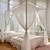 cheap Bed Canopies &amp; Drapes-Outdoor Indoor Bed Canopy Mosquito Net 4 Corners Post Easy Installation Princess Style Suitable for Adults and Children without Bracket