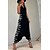 cheap Jumpsuits-Women&#039;s Jumpsuit Striped Backless Patchwork Holiday Halter Bootcut Daily Holiday Sleeveless Regular Fit Sleeveless Black S M L Summer