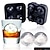 cheap Barware-Silicone 4 Cavity Sphere Ice Cube Mold Home Kitchen Ice Ball Round Jelly Making Mould For Cocktail Whiskey Drink