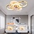 billige Loftsventilatorlamper-loftsventilator med lys dæmpbart cirkeldesign krystal 62cm 6 vindhastigheder moderne loftsventilator til soveværelse, stue app&amp;amp; fjernbetjening 110-240v