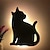 cheap Baby &amp; Kids&#039; Night Lights-Led Sensor Night Light Animal Cat Sound Control Shadow Lamp Projection Light Wall Light For Kids Bedroom Home Decoration