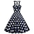 billige 1950&#039;erne-Retro / vintage 1950&#039;erne Uafhængighedsdagen A-line kjole Swing kjole Halter Flare kjole Dame USA Flag Maskerade Afslappet / Hverdag Kjole