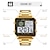 Недорогие Цифровые часы-skmei мужские цифровые часы 3atm водонепроницаемые роскошные деловые мужские часы с подсветкой секундомер из нержавеющей стали уличные спортивные квадратные часы для мужчин
