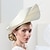 olcso Partikalapok-kalapok fejfedők természetes rost szintetikus szál szalmakalap csészealj sapka kalap esti parti lóverseny retro brit csípős sapkával fejfedő