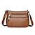 cheap Handbag &amp; Totes-Women&#039;s Crossbody Bag Shoulder Bag Mobile Phone Bag PU Leather Shopping Daily Adjustable Large Capacity Lightweight Solid Color Black Brown